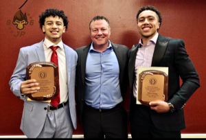 Michael Judd Thrash, Justin Perez, Takeo Young, Plainsmen Defensive Duo, April 2023